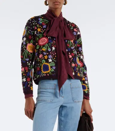 Etro Floral embroidered wool cardigan | Thumbnail 7 Etro Floral embroidered wool cardigan | Thumbnail 7