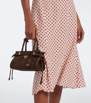 Prada Bonnie Mini suede tote bag | Thumbnail 7 Prada Bonnie Mini suede tote bag | Thumbnail 7