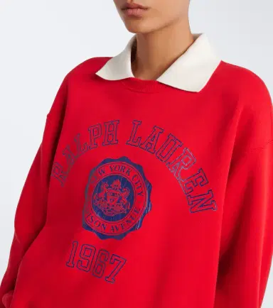 Polo Ralph Lauren Printed layered cotton-blend sweatshirt | Thumbnail 5 Polo Ralph Lauren Printed layered cotton-blend sweatshirt | Thumbnail 5