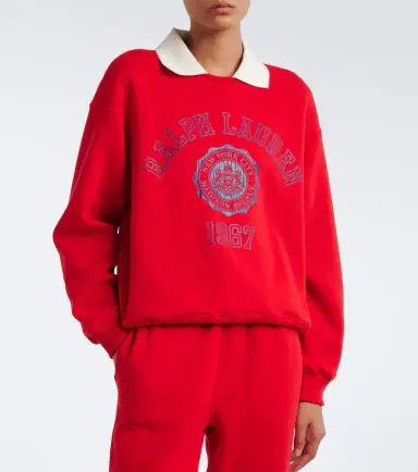 Polo Ralph Lauren Printed layered cotton-blend sweatshirt | Thumbnail 6 Polo Ralph Lauren Printed layered cotton-blend sweatshirt | Thumbnail 6