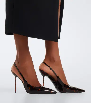 Paris Texas Lidia patent leather slingback pumps | Thumbnail 5 Paris Texas Lidia patent leather slingback pumps | Thumbnail 5