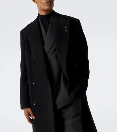 Lardini Double-breasted virgin wool coat | Thumbnail 8 Lardini Double-breasted virgin wool coat | Thumbnail 8