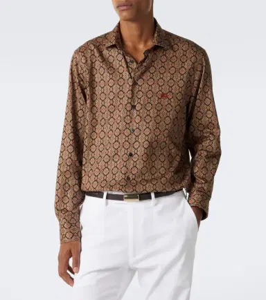 Etro Printed cotton poplin shirt | Thumbnail 3 Etro Printed cotton poplin shirt | Thumbnail 3
