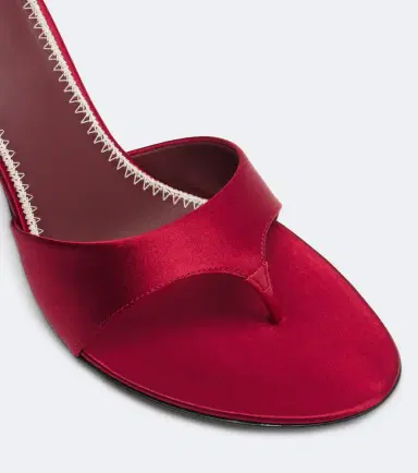 Magda Butrym Floral-appliqué satin thong sandals | Thumbnail 2 Magda Butrym Floral-appliqué satin thong sandals | Thumbnail 2
