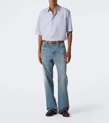 Saint Laurent Cassandre striped cotton shirt | Thumbnail 5 Saint Laurent Cassandre striped cotton shirt | Thumbnail 5