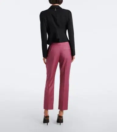 Alexander McQueen Wool gaberdine slim pants | Thumbnail 3 Alexander McQueen Wool gaberdine slim pants | Thumbnail 3