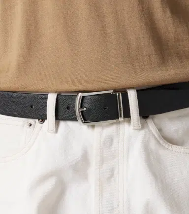 Prada Reversible Saffiano leather belt | Thumbnail 5 Prada Reversible Saffiano leather belt | Thumbnail 5