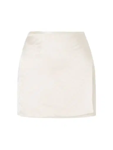 Aflalo Shejo Polka-dot Satin-jacquard Mini Skirt | Thumbnail 1 Aflalo Shejo Polka-dot Satin-jacquard Mini Skirt | Thumbnail 1