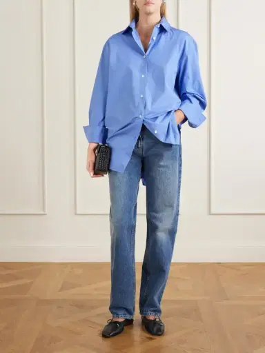 Anine Bing Plaza Cotton-poplin Shirt | Thumbnail 2 Anine Bing Plaza Cotton-poplin Shirt | Thumbnail 2