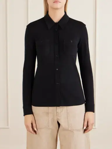 Nili Lotan Ibra Merino Wool Shirt | Thumbnail 3 Nili Lotan Ibra Merino Wool Shirt | Thumbnail 3