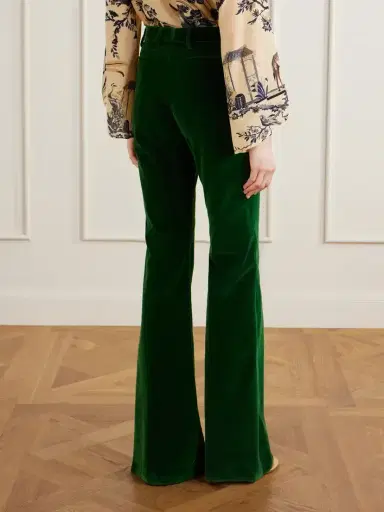 Etro Stretch-cotton Velvet Flared Pants | Thumbnail 4 Etro Stretch-cotton Velvet Flared Pants | Thumbnail 4