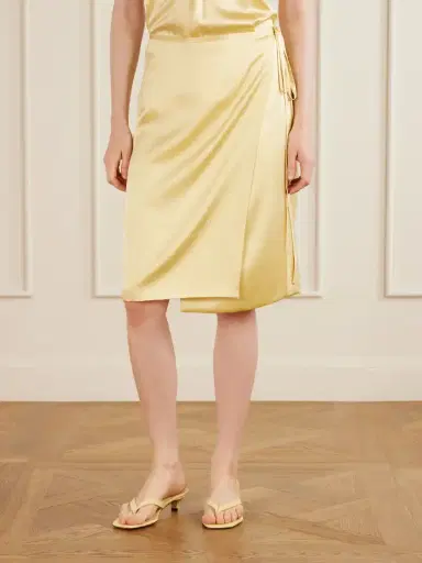 Aflalo Rixa Satin Wrap Midi Skirt | Thumbnail 3 Aflalo Rixa Satin Wrap Midi Skirt | Thumbnail 3