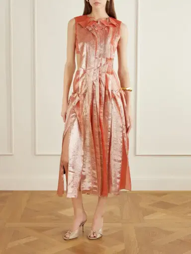 Maticevski Trailblaze Ruffled Metallic Brocade Gown | Thumbnail 2 Maticevski Trailblaze Ruffled Metallic Brocade Gown | Thumbnail 2