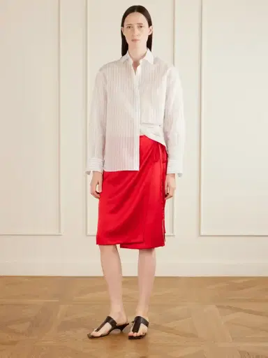 Aflalo Rixa Satin Wrap Midi Skirt | Thumbnail 2 Aflalo Rixa Satin Wrap Midi Skirt | Thumbnail 2