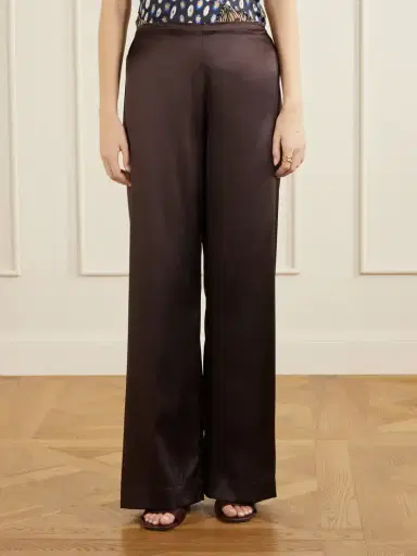 Staud Stroll Silk-dupioni Wide-leg Pants | Thumbnail 3 Staud Stroll Silk-dupioni Wide-leg Pants | Thumbnail 3