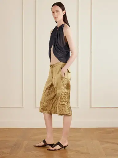 Aflalo Reysa Gathered Silk-crepe Top | Thumbnail 2 Aflalo Reysa Gathered Silk-crepe Top | Thumbnail 2
