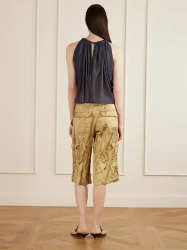 Aflalo Reysa Gathered Silk-crepe Top | Thumbnail 4 Aflalo Reysa Gathered Silk-crepe Top | Thumbnail 4