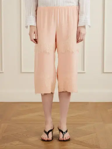 Aflalo Auden Lace-trimmed Silk-satin Shorts | Thumbnail 3 Aflalo Auden Lace-trimmed Silk-satin Shorts | Thumbnail 3