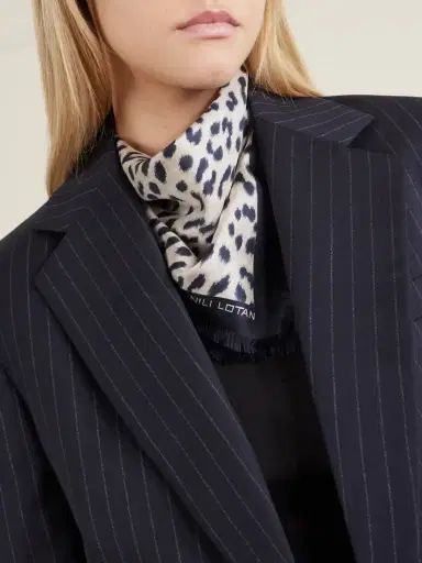 Nili Lotan Savanna Leopard-print Silk Scarf | Thumbnail 2 Nili Lotan Savanna Leopard-print Silk Scarf | Thumbnail 2