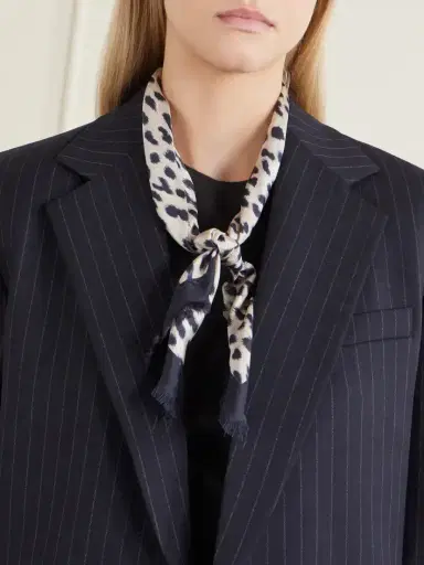 Nili Lotan Savanna Leopard-print Silk Scarf | Thumbnail 4 Nili Lotan Savanna Leopard-print Silk Scarf | Thumbnail 4