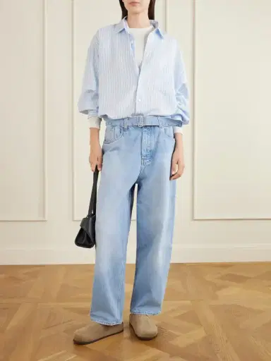 Studio Nicholson Cahuin Belted Mid-rise Wide-leg Jeans | Thumbnail 2 Studio Nicholson Cahuin Belted Mid-rise Wide-leg Jeans | Thumbnail 2