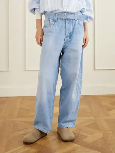 Studio Nicholson Cahuin Belted Mid-rise Wide-leg Jeans | Thumbnail 3 Studio Nicholson Cahuin Belted Mid-rise Wide-leg Jeans | Thumbnail 3