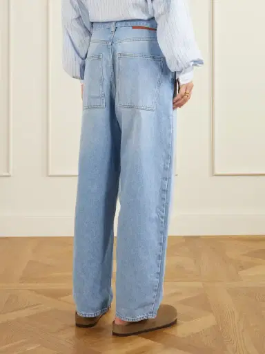 Studio Nicholson Cahuin Belted Mid-rise Wide-leg Jeans | Thumbnail 4 Studio Nicholson Cahuin Belted Mid-rise Wide-leg Jeans | Thumbnail 4