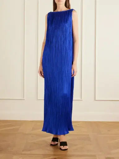 Aflalo Celestia Plissé-satin Maxi Dress | Thumbnail 2 Aflalo Celestia Plissé-satin Maxi Dress | Thumbnail 2
