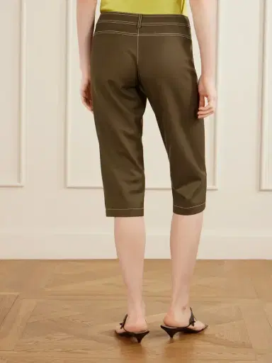 Aflalo Zuri Wool-twill Slim-fit Capri Pants | Thumbnail 3 Aflalo Zuri Wool-twill Slim-fit Capri Pants | Thumbnail 3