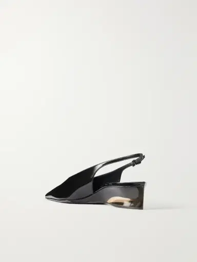 Alaïa 30 Patent-leather Wedge Slingback Pumps | Thumbnail 3 Alaïa 30 Patent-leather Wedge Slingback Pumps | Thumbnail 3