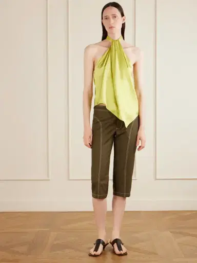 Aflalo Safira Silk-satin Halterneck Top | Thumbnail 2 Aflalo Safira Silk-satin Halterneck Top | Thumbnail 2