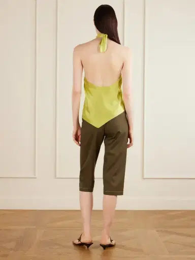 Aflalo Safira Silk-satin Halterneck Top | Thumbnail 3 Aflalo Safira Silk-satin Halterneck Top | Thumbnail 3