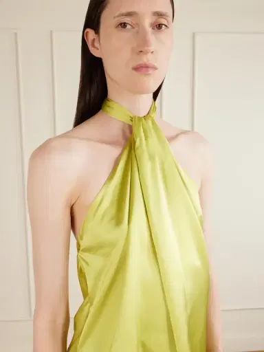 Aflalo Safira Silk-satin Halterneck Top | Thumbnail 4 Aflalo Safira Silk-satin Halterneck Top | Thumbnail 4