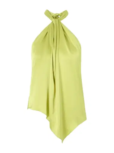 Aflalo Safira Silk-satin Halterneck Top | Thumbnail 1 Aflalo Safira Silk-satin Halterneck Top | Thumbnail 1