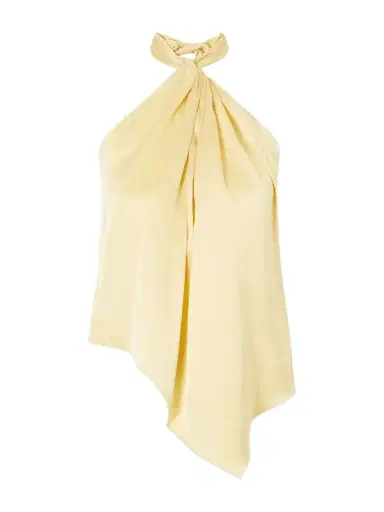 Aflalo Safira Silk-satin Halterneck Top | Thumbnail 1 Aflalo Safira Silk-satin Halterneck Top | Thumbnail 1