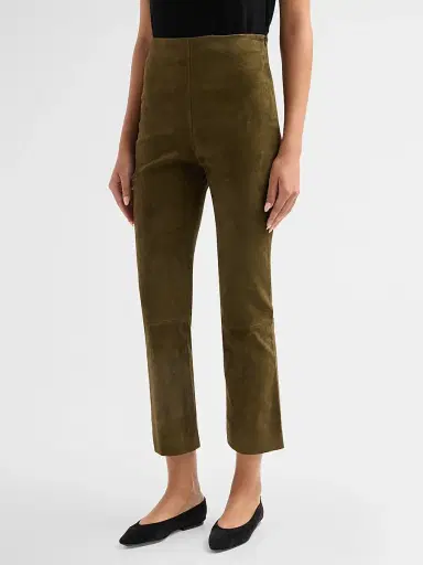 Simkhai Women's Veda Suede Crop Pants | Thumbnail 4 Simkhai Women's Veda Suede Crop Pants | Thumbnail 4