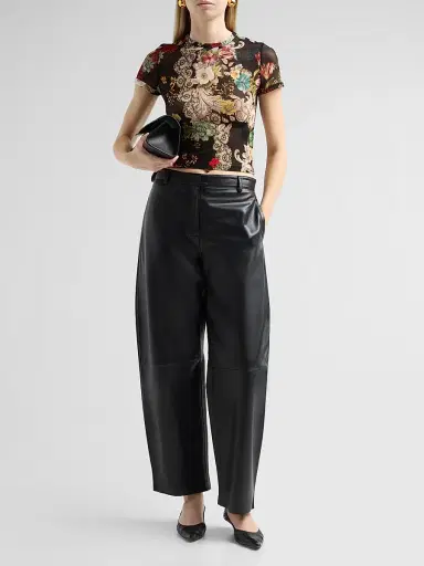 ALICE + OLIVIA Women's Tess Floral Crewneck T-Shirt - Free Spirit | Thumbnail 2 ALICE + OLIVIA Women's Tess Floral Crewneck T-Shirt - Free Spirit | Thumbnail 2