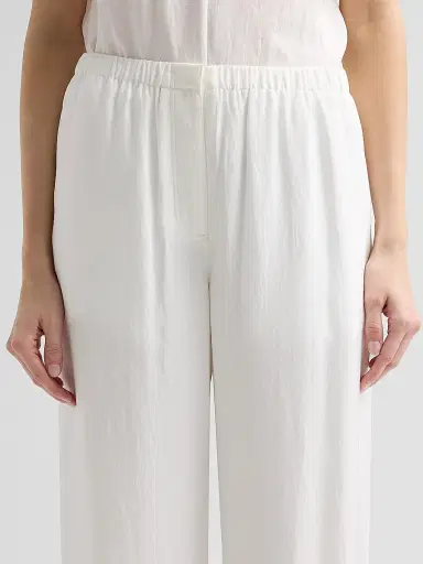 Theory Women's Flowy Silk Twill Pants - | Thumbnail 5 Theory Women's Flowy Silk Twill Pants - | Thumbnail 5