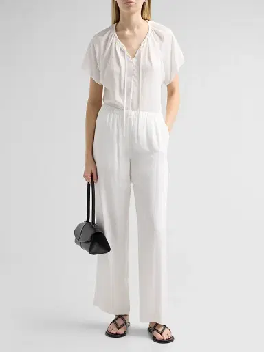 Theory Women's Draped Front-Tie Blouse - | Thumbnail 2 Theory Women's Draped Front-Tie Blouse - | Thumbnail 2