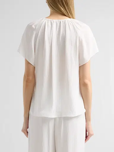 Theory Women's Draped Front-Tie Blouse - | Thumbnail 3 Theory Women's Draped Front-Tie Blouse - | Thumbnail 3