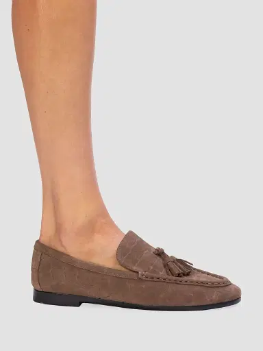 Black Suede Studio Women's Finn Croc Suede Loafers - Brown Croc Suede - Size 11 | Thumbnail 5 Black Suede Studio Women's Finn Croc Suede Loafers - Brown Croc Suede - Size 11 | Thumbnail 5
