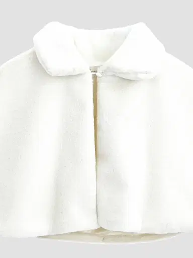 Tulleen Little Girl's & Girl's Faux Fur Cape - | Thumbnail 3 Tulleen Little Girl's & Girl's Faux Fur Cape - | Thumbnail 3