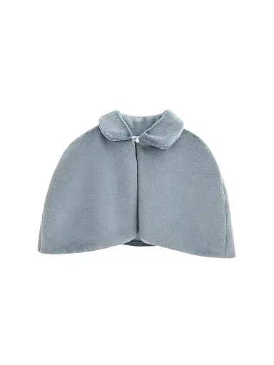 Tulleen Little Girl's & Girl's Faux Fur Cape - Blue | Thumbnail 1 Tulleen Little Girl's & Girl's Faux Fur Cape - Blue | Thumbnail 1