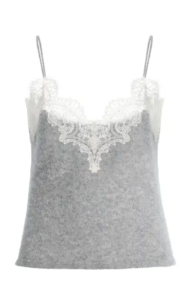 Adam Lippes Beatrix Brushed Cashmere Cami | Thumbnail 2 Adam Lippes Beatrix Brushed Cashmere Cami | Thumbnail 2
