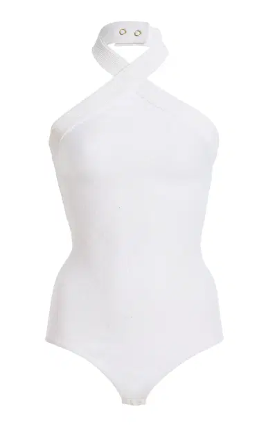 Balmain Glittered Compact Knit Bodysuit | Thumbnail 1 Balmain Glittered Compact Knit Bodysuit | Thumbnail 1
