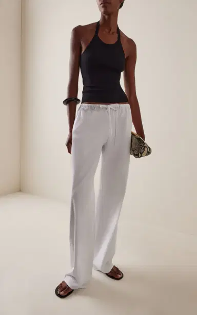 Matteau Drawstring Cotton Wide-Leg Pants | Thumbnail 3 Matteau Drawstring Cotton Wide-Leg Pants | Thumbnail 3
