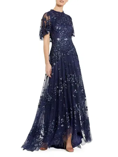 Mac Duggal Women's Sequin-Embellished A-Line Tulle Gown | Thumbnail 1 Mac Duggal Women's Sequin-Embellished A-Line Tulle Gown | Thumbnail 1