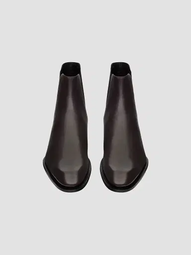 Saint Laurent Men's Aurelien Chelsea Boots in Smooth Leather - Brown - Size 6.5 | Thumbnail 3 Saint Laurent Men's Aurelien Chelsea Boots in Smooth Leather - Brown - Size 6.5 | Thumbnail 3