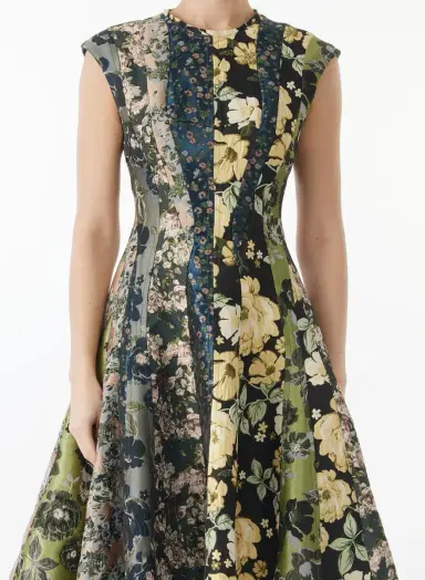 Jason Wu Collection MIXED FLORAL JACQUARD PANELED MIDI DRESS | Thumbnail 5 Jason Wu Collection MIXED FLORAL JACQUARD PANELED MIDI DRESS | Thumbnail 5