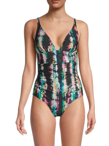 Change of Scenery Women's Niki V-Neck One-Piece Swimsuit - Bimini Sky | Thumbnail 3 Change of Scenery Women's Niki V-Neck One-Piece Swimsuit - Bimini Sky | Thumbnail 3